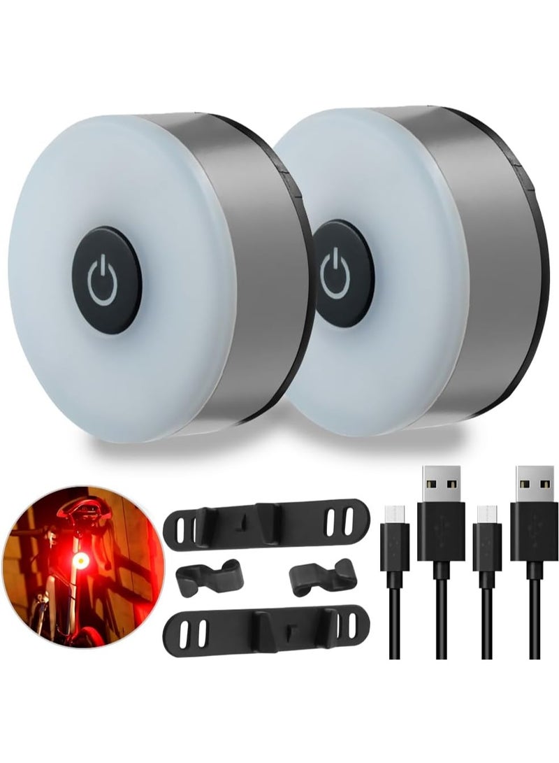 مقاوم للماء قابل للشحن LED USB 5 أوضاع ضوء الذيل الخلفي - Image 1